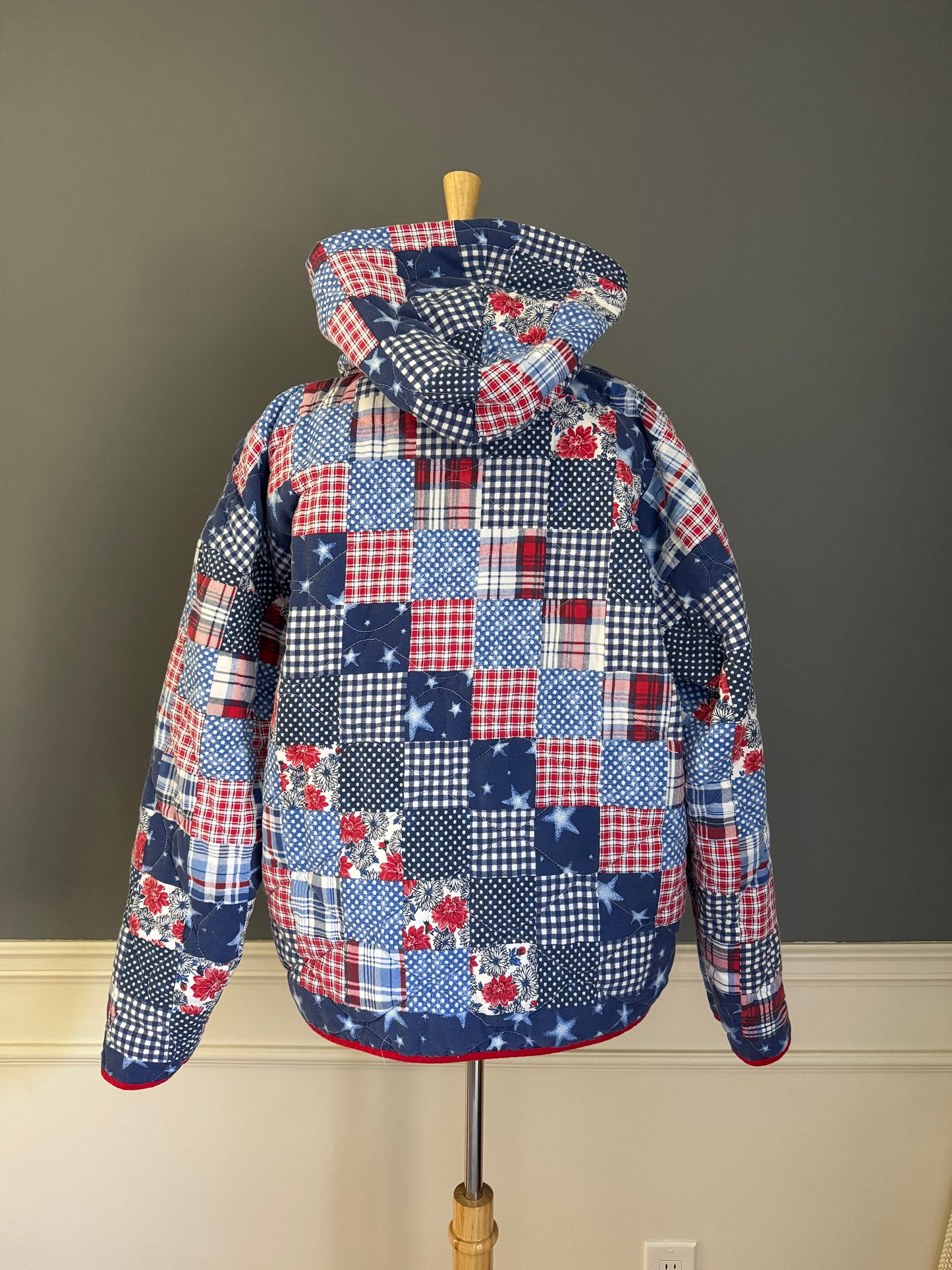 Reclaimed Americana Quilt Hoodie
