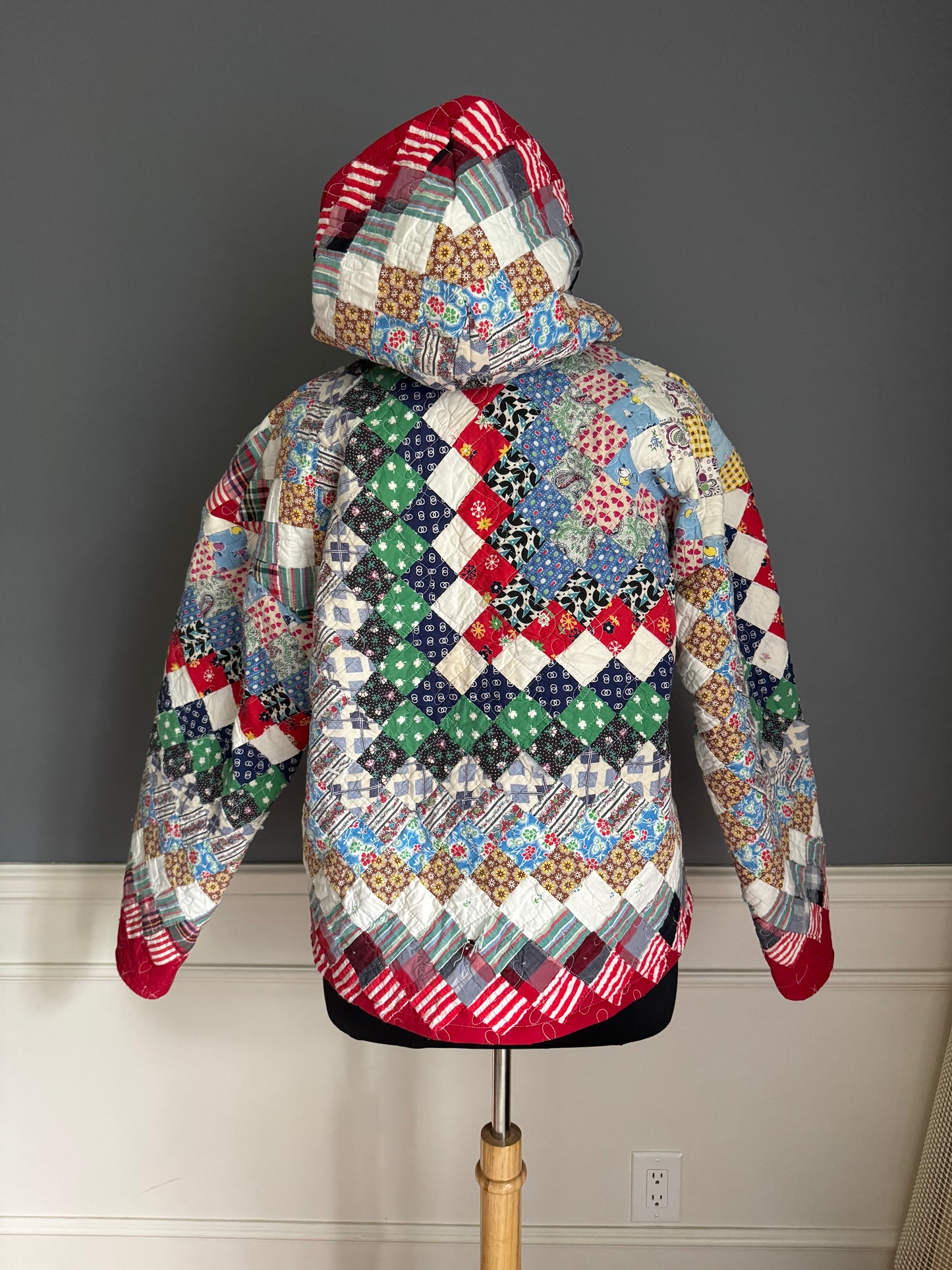 Vintage Quilt Hoodie A4
