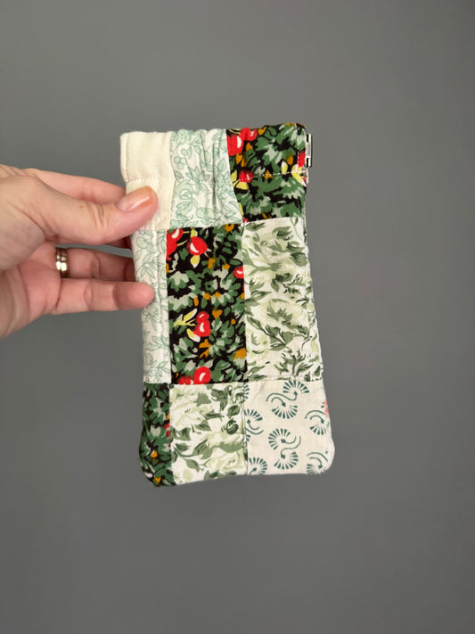 Vintage Quilt Sunglass Case