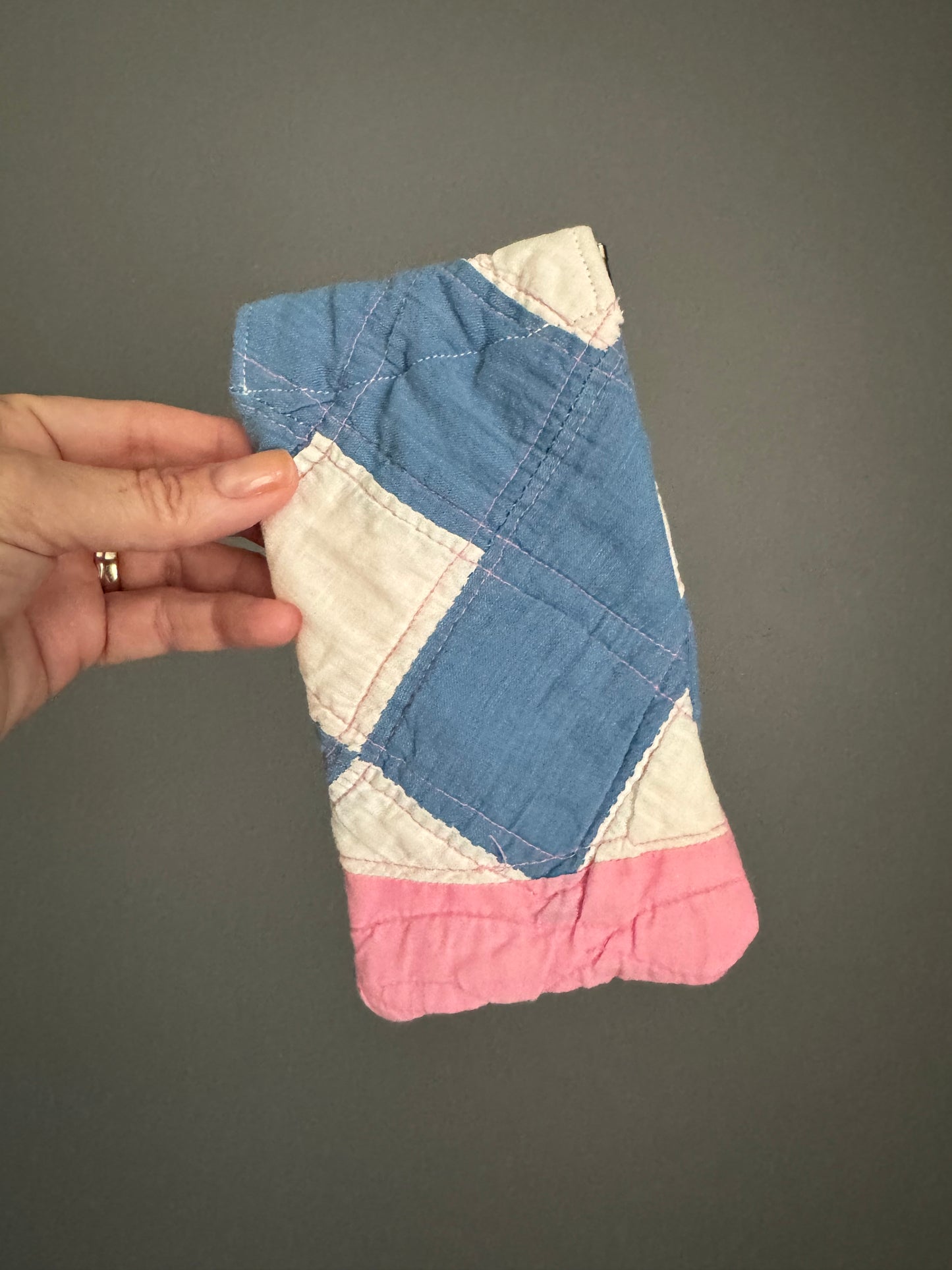 Vintage Quilt Sunglass Case