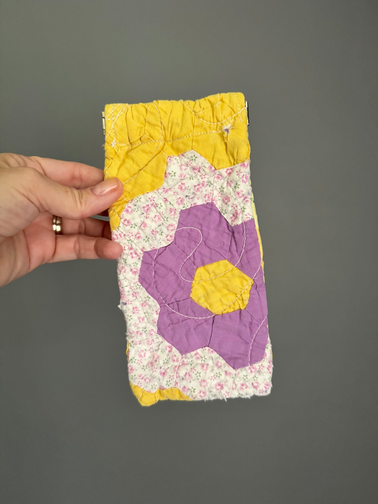 Vintage Quilt Sunglass Case