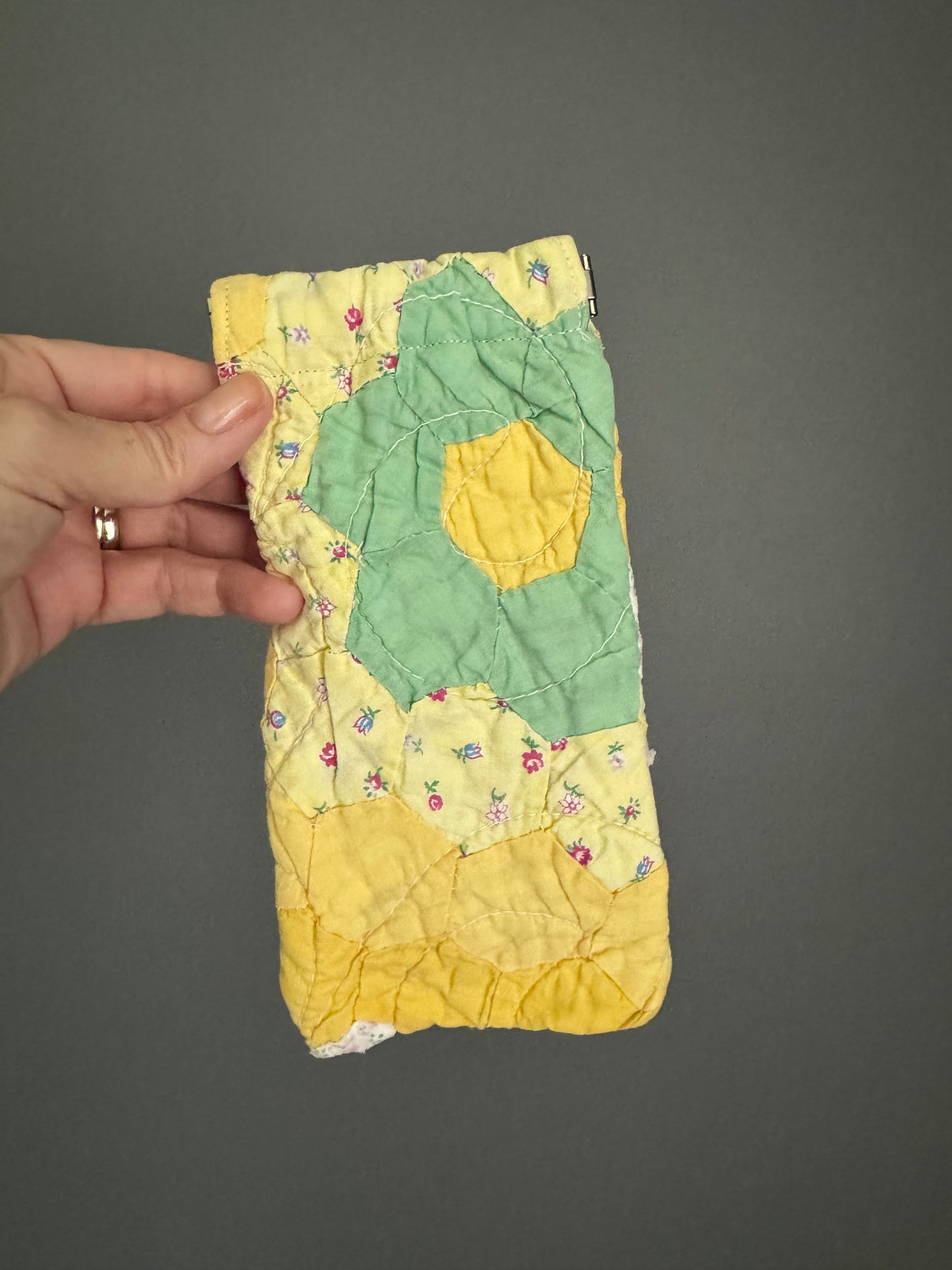 Vintage Quilt Sunglass Case