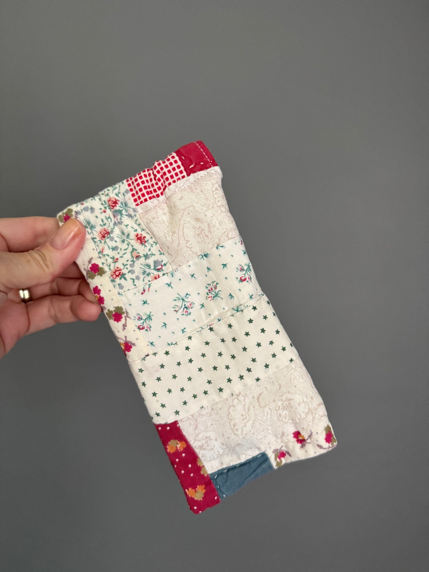 Vintage Quilt Sunglass Case