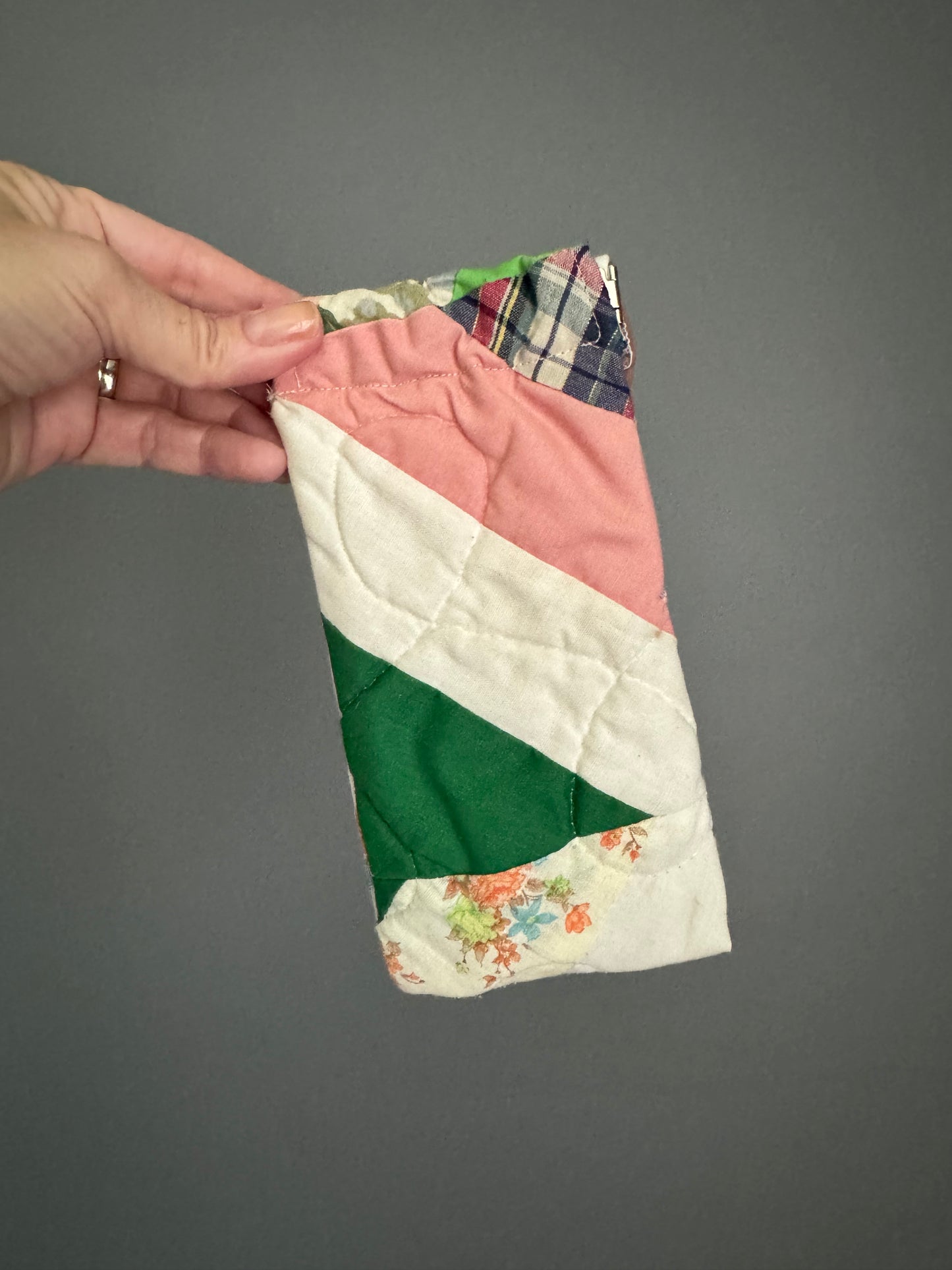 Vintage Quilt Sunglass Case