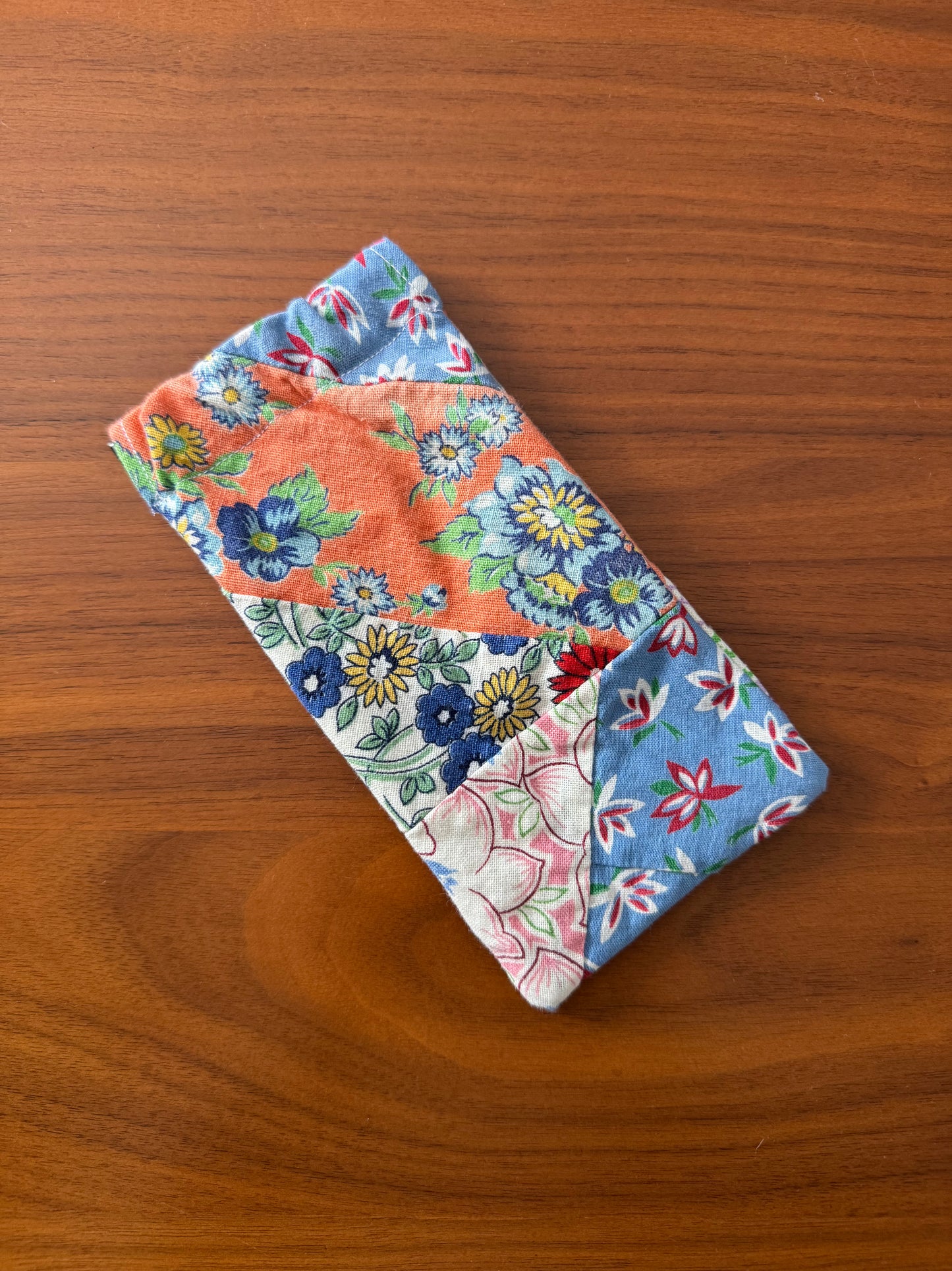 Antique Quilt Sunglasses Case