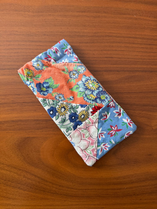 Antique Quilt Sunglasses Case