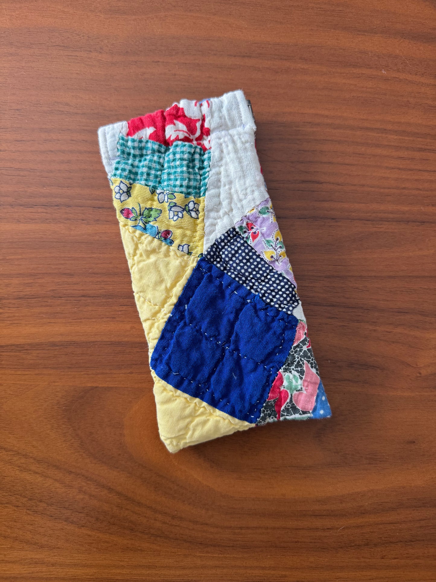 Vintage Quilt Sunglasses Case