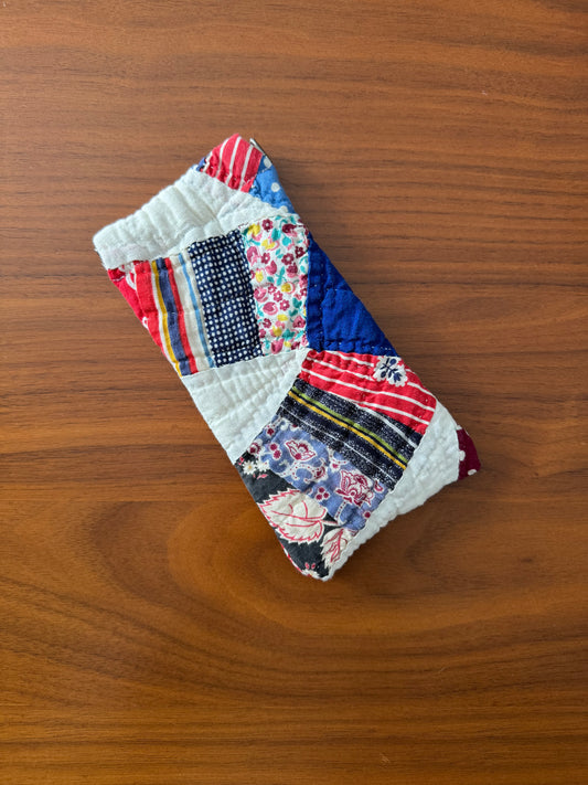 Vintage Quilt Sunglasses Case