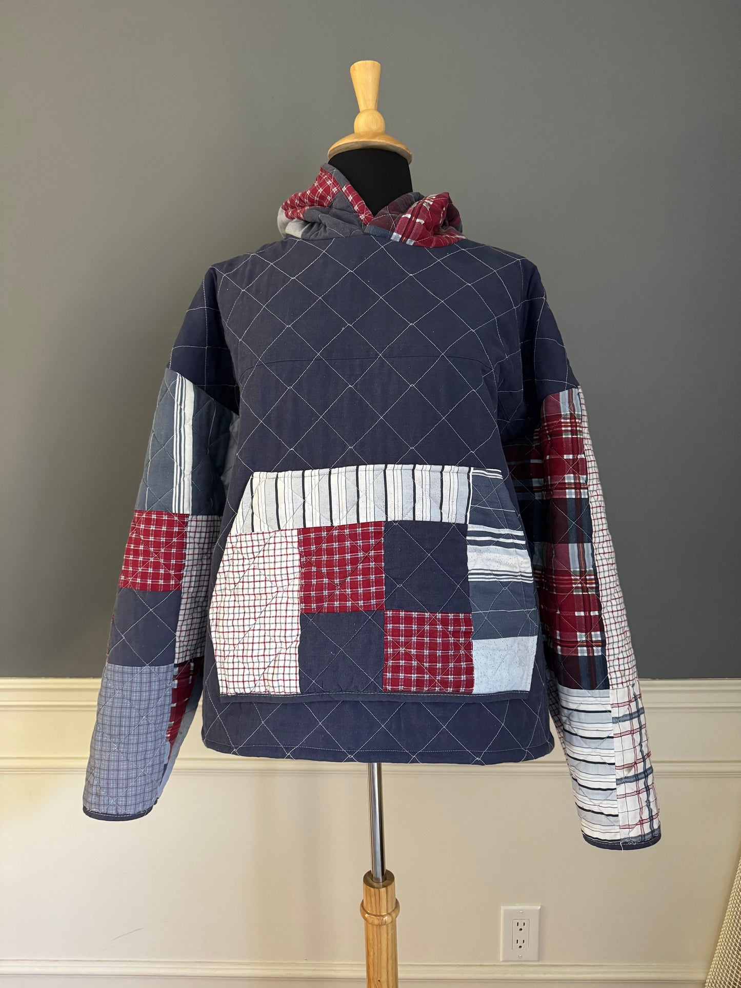 Reclaimed Quilt Hoodie   A2