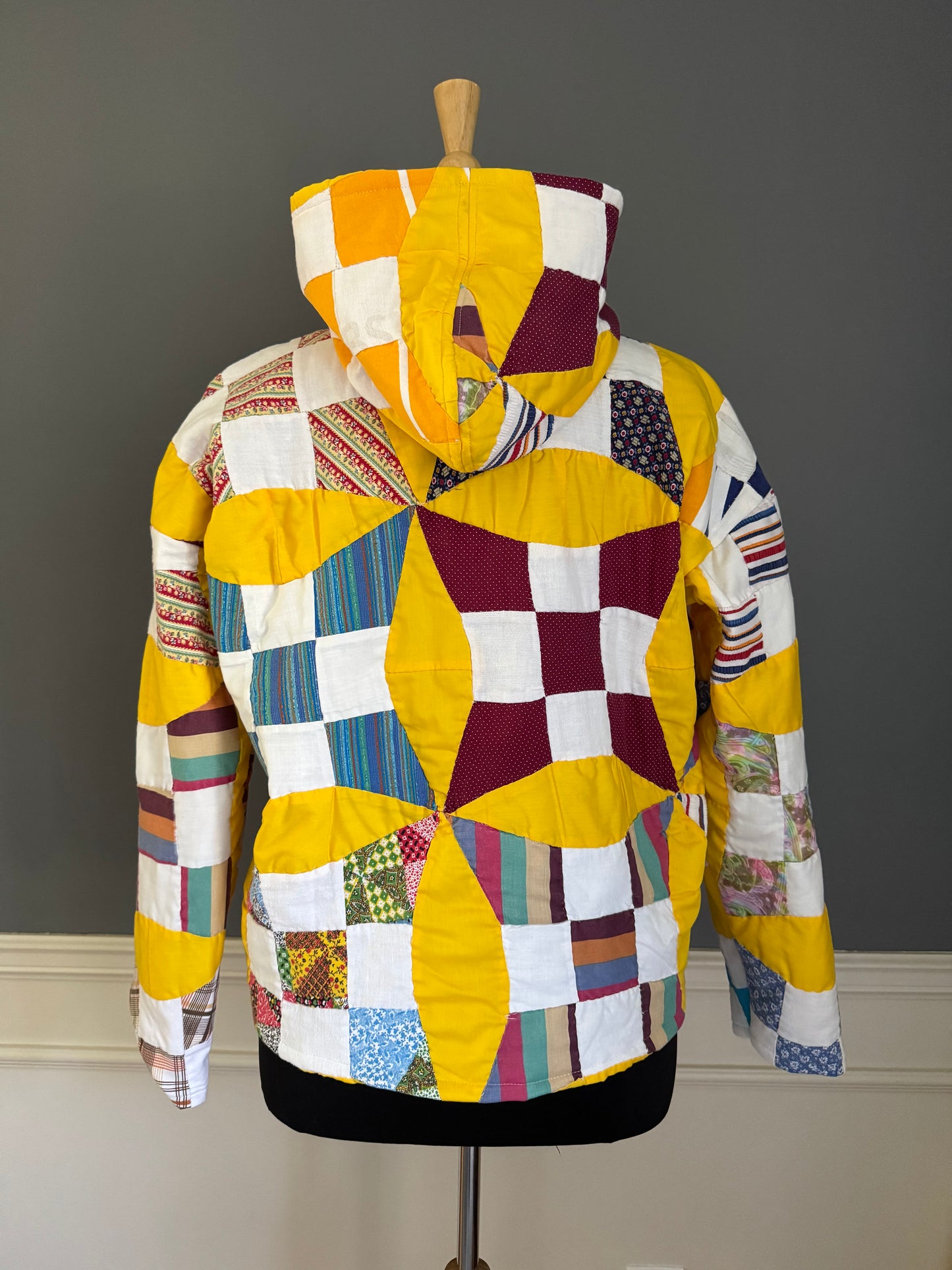 Vintage Quilt Hoodie   A15