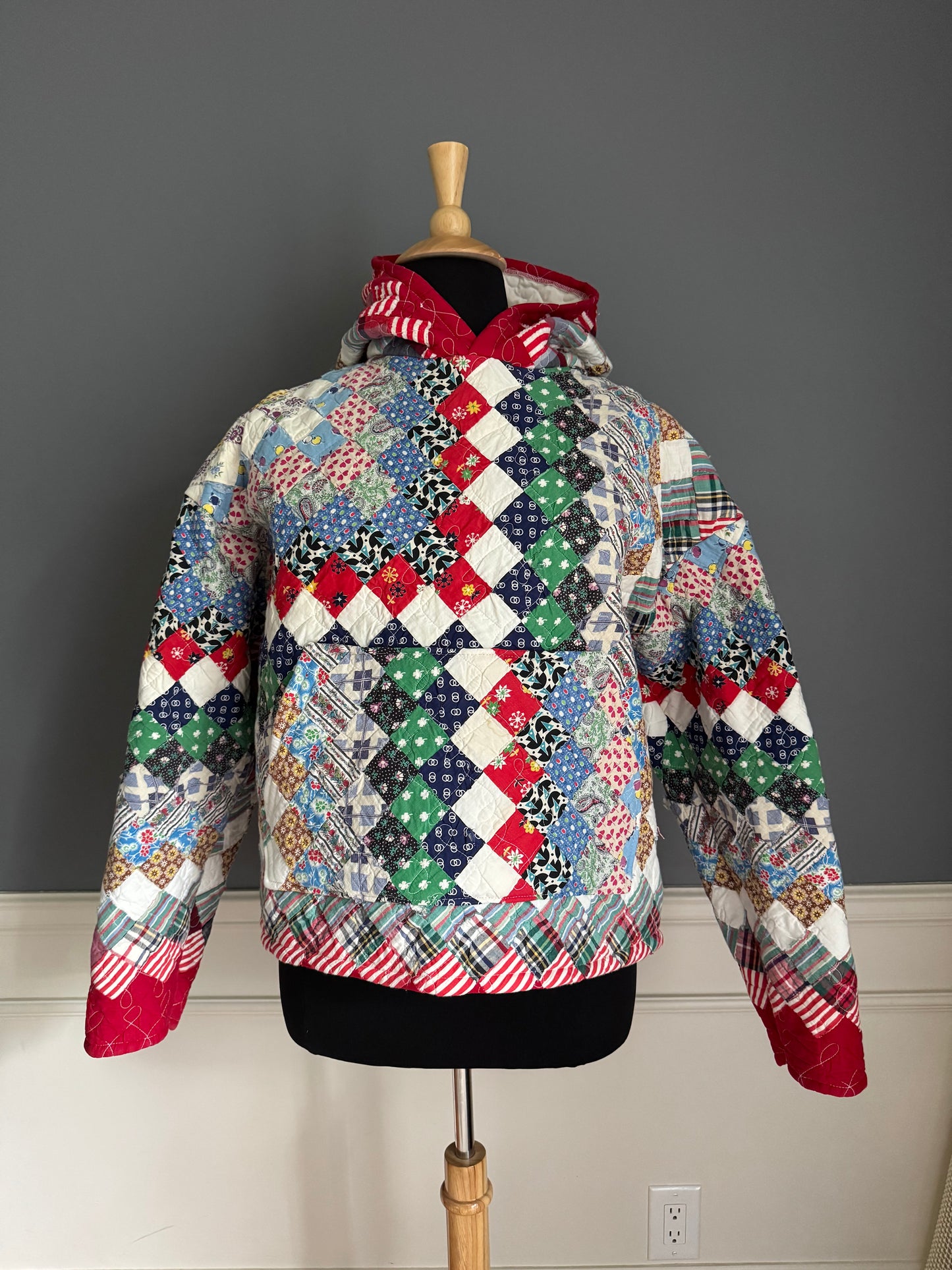 Vintage Quilt Hoodie   A4